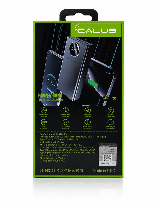 پاوربانک کالوس 21000 مدل Fast 200 Pro اورجینال